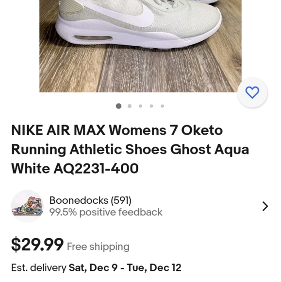 Nike Air Max Oketo Running Sneakers Ghost Aqua 9 - Picture 12 of 13